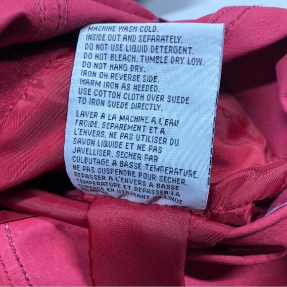 Suede washable pink coat by Nuage S/P - Picture 6 of 10